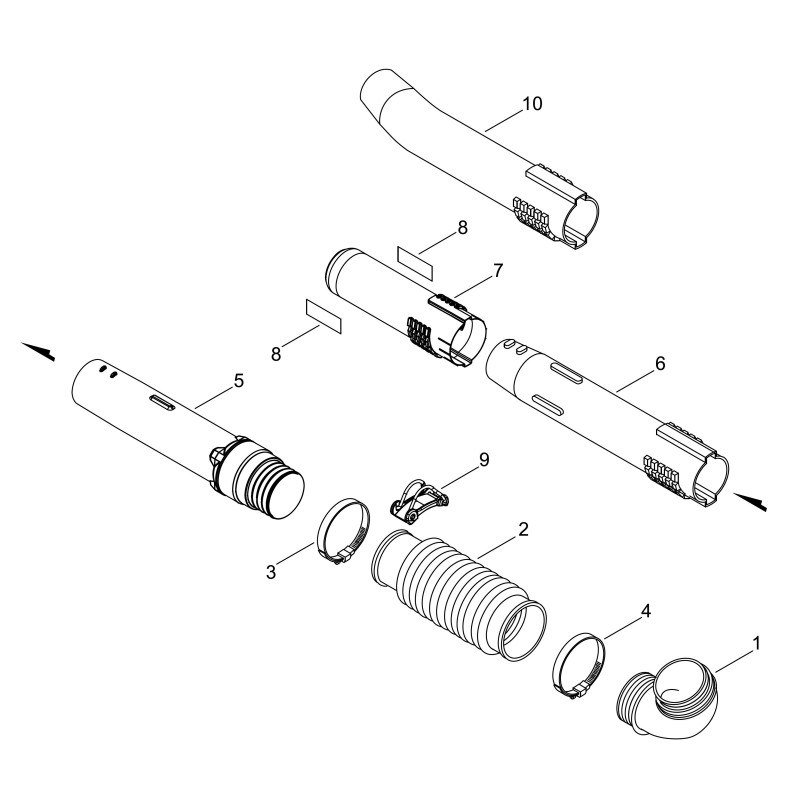 TUBE COUDE ECHO ORIGINAL ECRE160000131