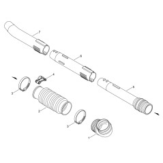 PLASTIC HOSE PB 580/650/750 ECRE165000141 ORIGINAL ECHO | NewgardenParts.com