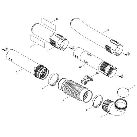 TUBO FINALE PB770/EB770 ECRE165000280 ORIGINALE ECHO | NewgardenParts.com