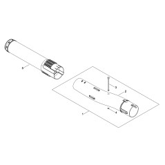 TUBO IN PLASTICA DPB600/EB250 ECRE165000391 ORIGINALE ECHO | NewgardenParts.com
