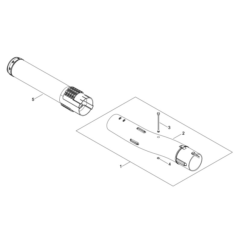 TUBO IN PLASTICA DPB600/EB250 ECRE165000391 ORIGINALE ECHO