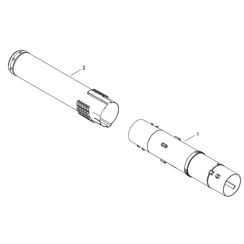 TUBO IN PLASTICA DPB2600 ECRE165001210 ORIGINALE ECHO