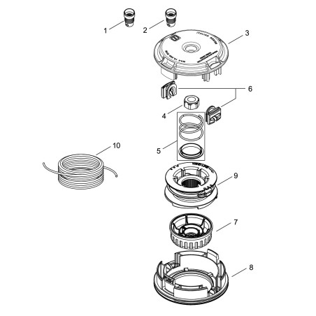 ORIGINAL ECHO ECRK00401043 HEAD SPRING AND SUPPORT | NewgardenParts.com