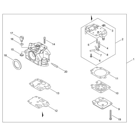 ECHO COMPLETE PUMP COVER ECRP003005500 ORIGINAL | NewgardenParts.com