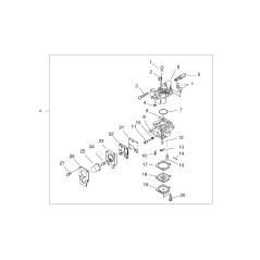 VALVOLA ACCELERATORE ECRP005001320 ORIGINALE ECHO