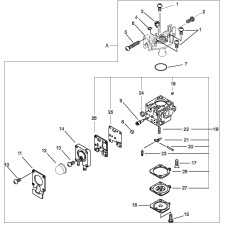 ORIGINAL ECHO VERGASER-REPARATURSATZ ECRP005001670