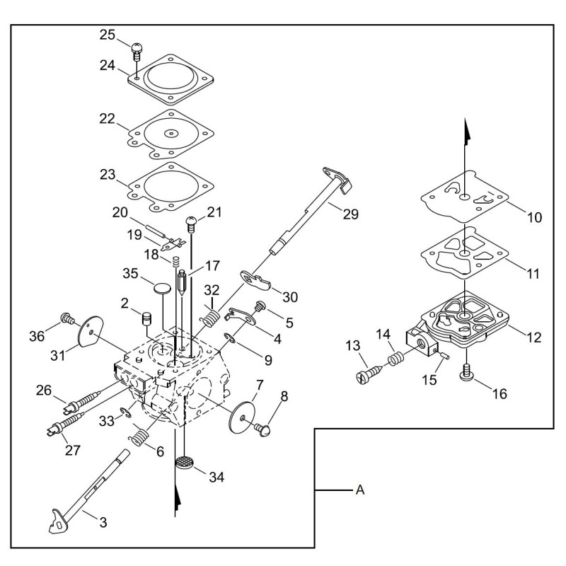 ORIGINAL ECHO VERGASERBELAG ECRP005002400