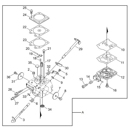 ORIGINAL ECHO CARBURETOR PAD ECRP005002400 | NewgardenParts.com