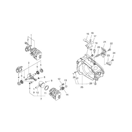 KIT DE PISTÓN PARA CS260TES/C/269TS ECRP021002150 ORIGINAL ECHO | NewgardenParts.com