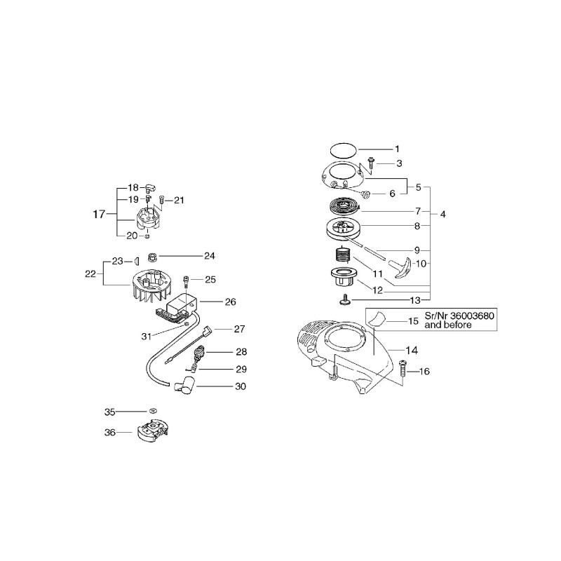 ORIGINAL ECHO FLYWHEEL WITH KEY ECRP021003340