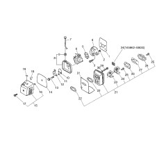 ORIGINAL ECHO ECRP021008360 SCHALLDÄMPFER-SET | NewgardenParts.com
