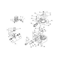 PISTON KIT FOR CS370ES ECRP021009830 ORIGINAL ECHO | NewgardenParts.com