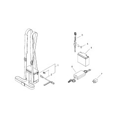 ORIGINAL ECHO DHC30 ECRP021010860 BATTERY STRAP | NewgardenParts.com