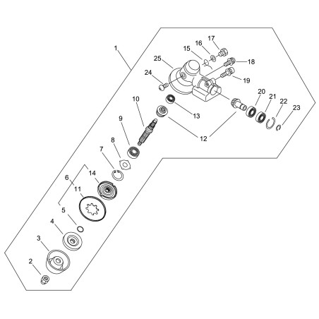 TESTINA COMPLETA MM 28 ECRP021012593 ORIGINALE ECHO | NewgardenParts.com