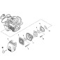 ORIGINAL ECHO AIR FILTER SEAT ECRP021013820