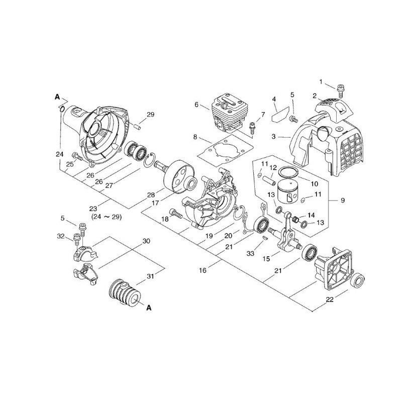ORIGINAL ECHO ECRP021014330 FAN COVER