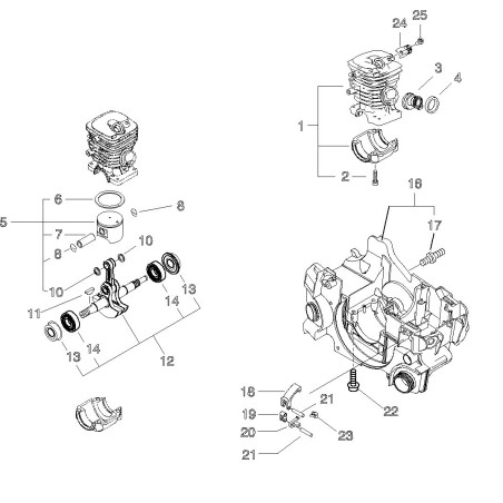 ECHO COMPLETE CRANKSHAFT ECRP021015072 ORIGINAL | NewgardenParts.com