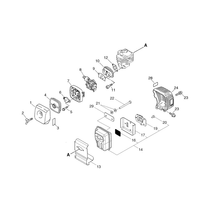 ORIGINAL ECHO LUFTFILTERGEHÄUSE ECRP021034600