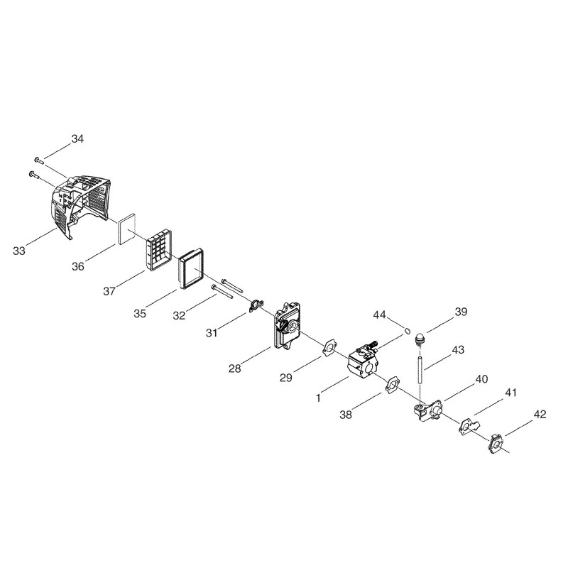 CORPO FILTRO ARIA ECRP021041410 ORIGINALE ECHO
