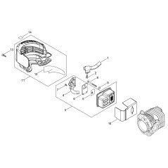 KOMPLETTER AUSPUFFAR ECRP021041971 ORIGINAL ECHO | NewgardenParts.com