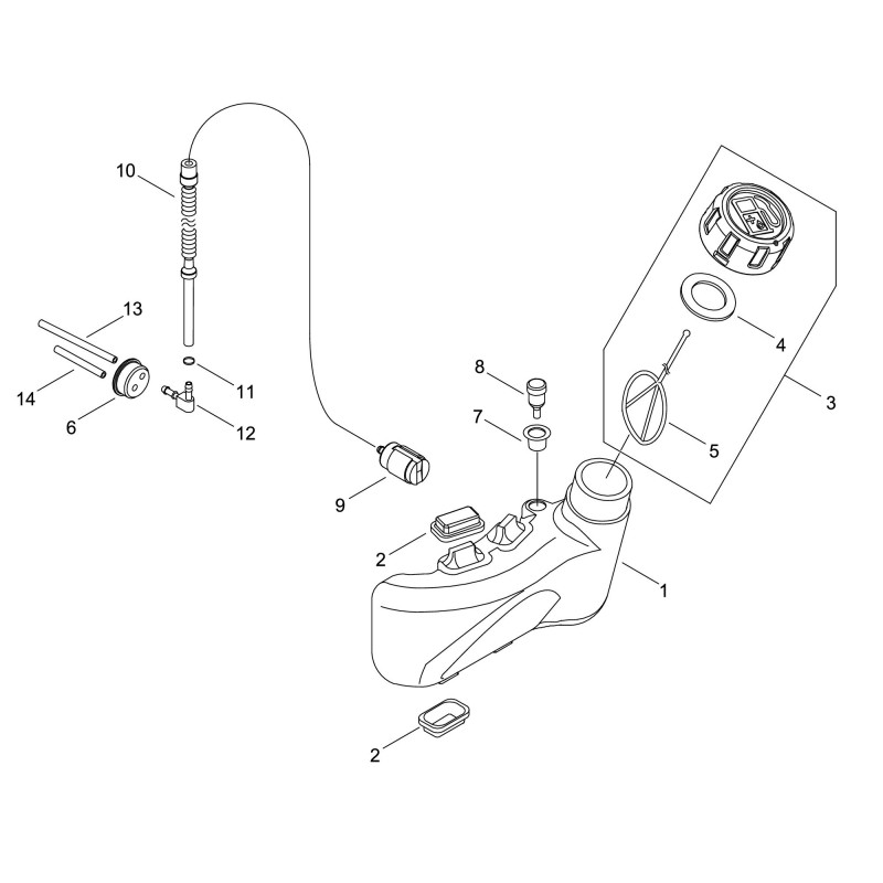 TAPPO MISCELA ECRP021046081 ORIGINALE ECHO