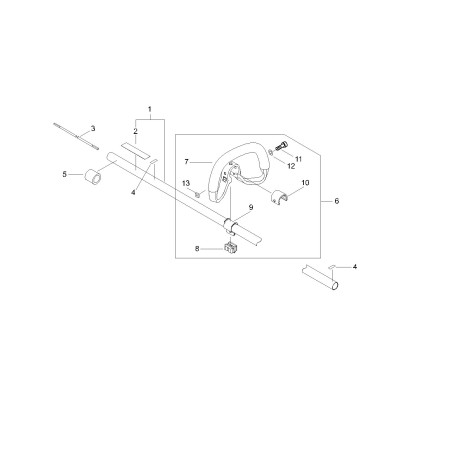 TUBO DE TRANSMISIÓN ECHO ECRP021047670 ORIGINAL | NewgardenParts.com