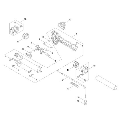 POIGNÉE DROITE ECHO D'ORIGINE ECRP021050980 | NewgardenParts.com