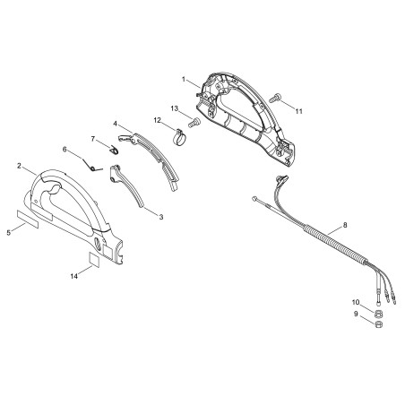 ACC. CABLE COMPLETE WITH SWITCH ECRP021052190 ORIGINAL ECHO | NewgardenParts.com