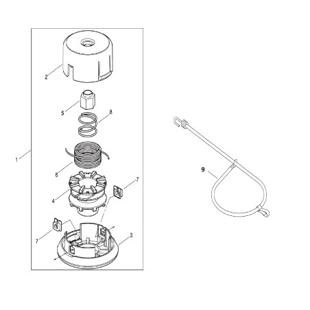 ORIGINAL ECHO NYLON WIRE BUSHING ECRP022000710 | NewgardenParts.com