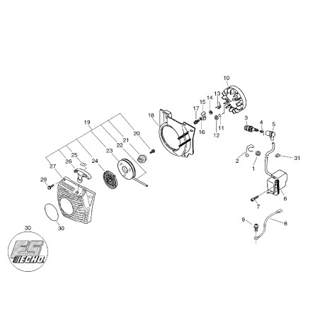 ORIGINAL ECHO ANLASSERRIEMENSCHEIBE ECRP022006240 | NewgardenParts.com