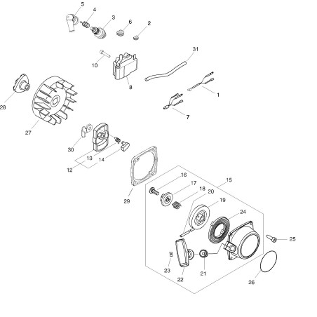 ORIGINAL ECHO RETURN SPRING ECRP022008270 | NewgardenParts.com