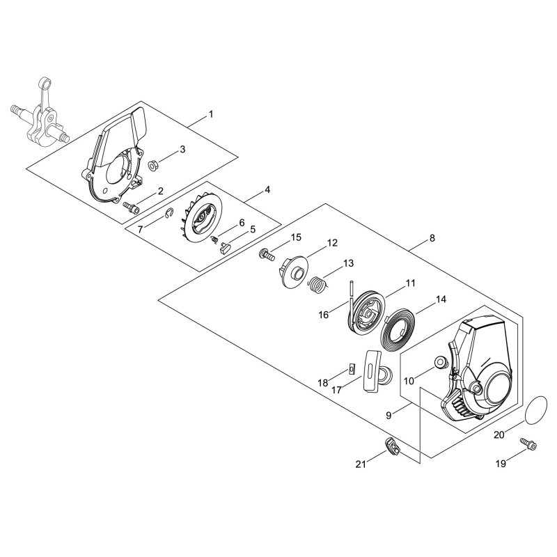 Anlasserriemenscheibe *T.I.12-511 ECRP022027980 ORIGINAL ECHO