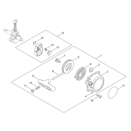 STARTER SPRING *T.I.17-628 ECRP022036640 ORIGINAL ECHO | NewgardenParts.com