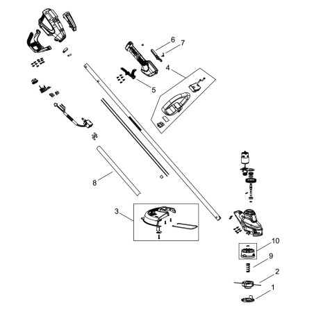 ORIGINAL ECHO TRIMMER HEAD FOR DSRM-310 ECRP022061460 | NewgardenParts.com