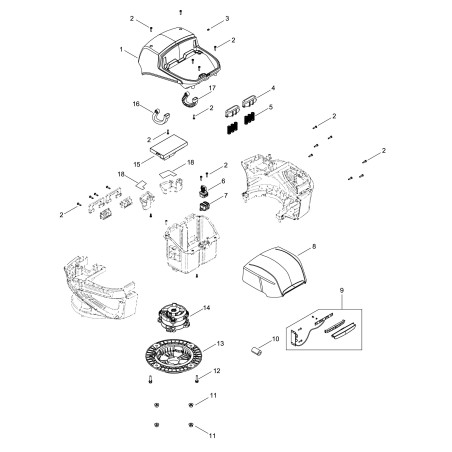 MOTOR DE ECO ORIGINAL PARA DLM-5100SP ECRP022067130 | NewgardenParts.com