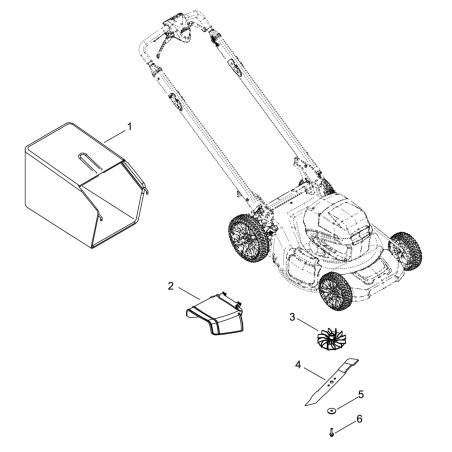 ORIGINAL ECHO GRASS COLLECTOR BAG FOR DLM-5100SP ECRP022067170 | NewgardenParts.com