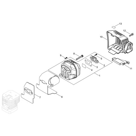 Komplettauspuffanlage ECRP100000070 Original Echo | NewgardenParts.com