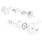 ORIGINAL ECHO LUFTFILTERABDECKUNGSSET ECRP100002760