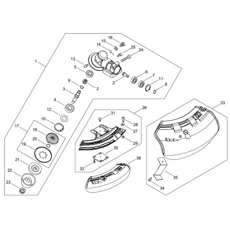 TESTINA COMPLETA ECRP100004840 ORIGINALE ECHO