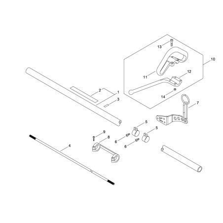 ORIGINAL ECHO TRANSMISSION TUBE ECRP100005430 | NewgardenParts.com
