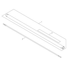 TUBO TRASMISSIONE ECRP100005670 ORIGINALE ECHO