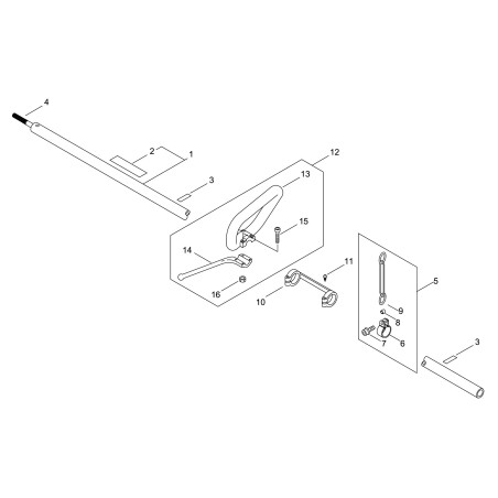 IMPUGNATURA SX COMPLETA ECRP100006820 ORIGINALE ECHO | NewgardenParts.com