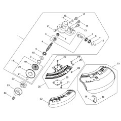 ORIGINAL ECHO COMPLETE HEAD MM 25 ECRP100006872 | NewgardenParts.com