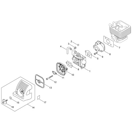 ECHO ECRP100007110 COMPLETE AIR FILTER COVER ORIGINAL | NewgardenParts.com