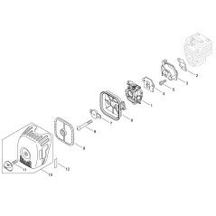 COPERCHIO FILTRO ARIA ECRP100007360 ORIGINALE ECHO
