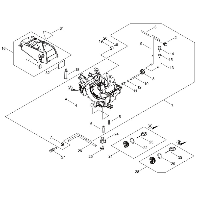 KIT ORIGINAL DE CÁRTER DEL MOTOR ECHO ECRP100009560