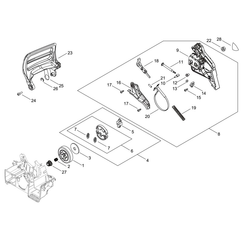 SET MASSE FRIZIONE ECRP100014100 ORIGINALE ECHO