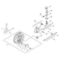 KIT VOLANO *T.I.21-701 ECRP200001380 ORIGINALE ECHO