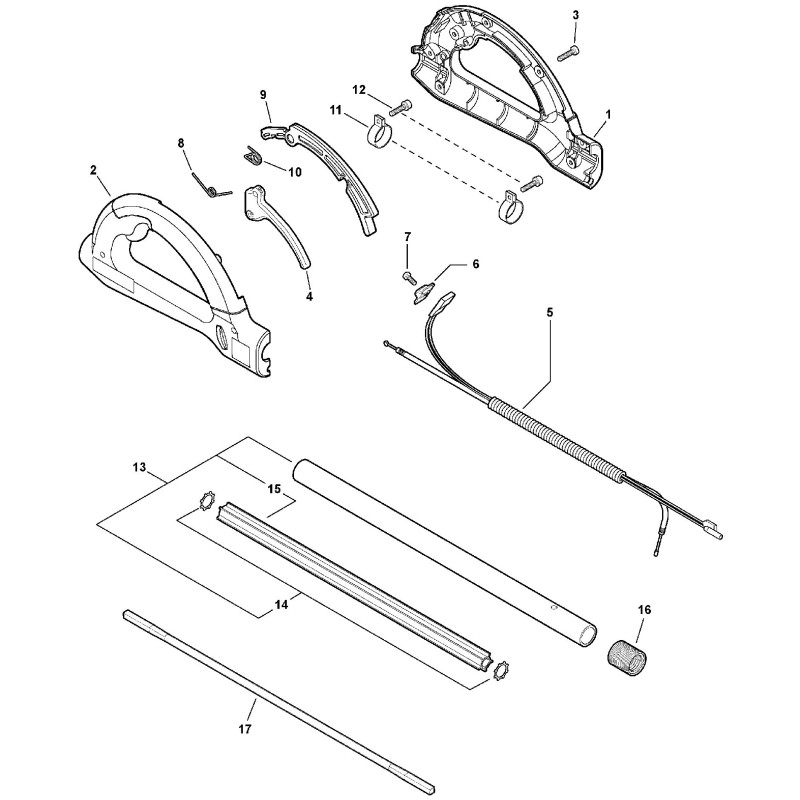 CÂBLE D'ACCÉLÉRATEUR COMPLET D'ORIGINE ECHO ECRV043000160