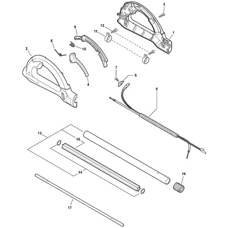 ECHO ORIGINAL COMPLETE THROTTLE CABLE ECRV043000160 | NewgardenParts.com